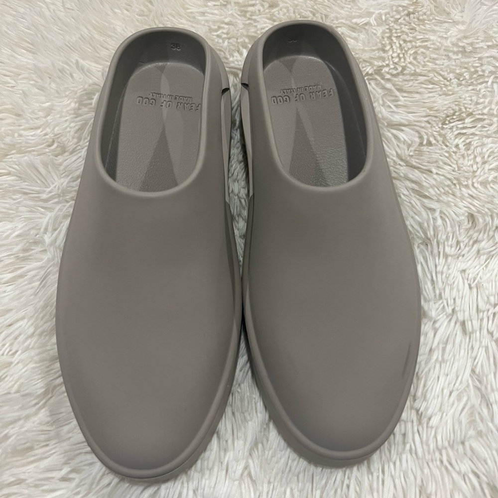 Fear of God Women's Gray Slip-On Shoes